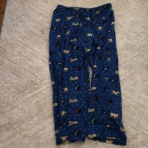 L.L. Bean woman, dog pajama pants